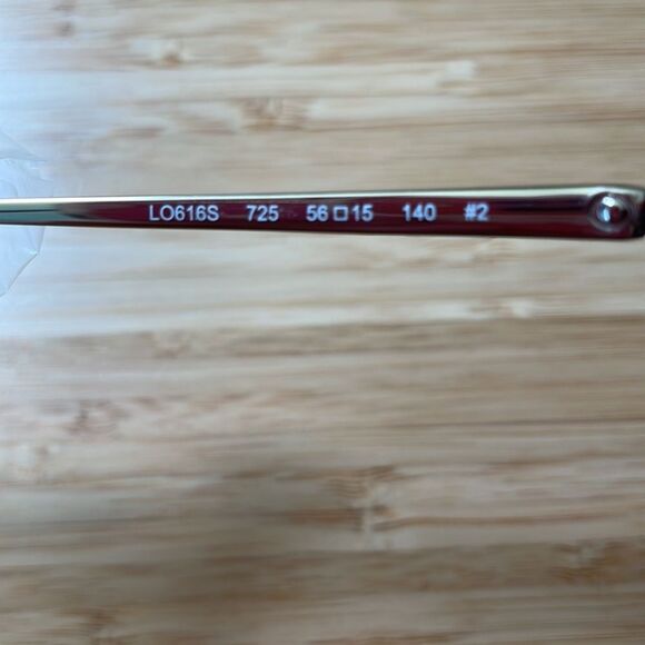 Longchamp 56mm Gradient Lens Butterfly Blonde Havana Sunglasses LO616S(MSRP$175) - Picture 8 of 9